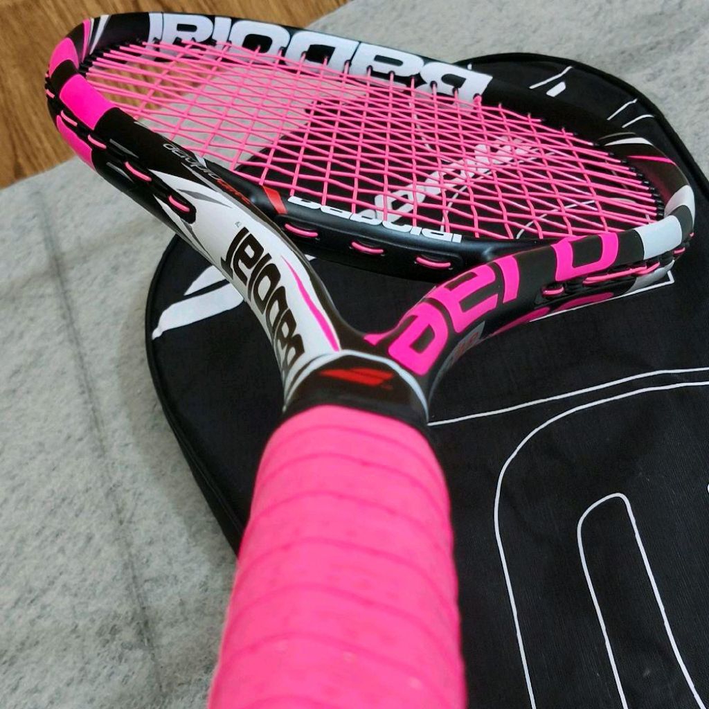 RAKET TENIS WANITA B PRODRIVE 290 GRM CARBON DI OBRAL ADA LEM NEMPEL SEDIKIT