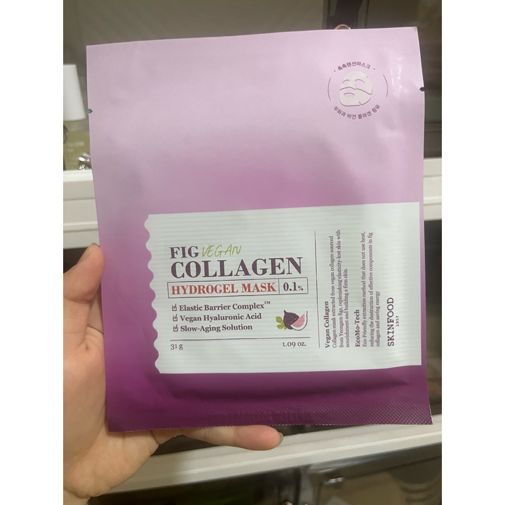 skinfood fig vegan collagen hydrogel mask