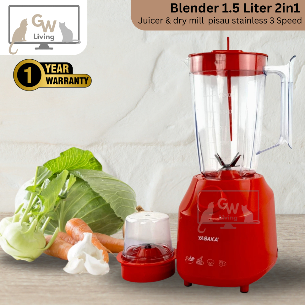 Blender Jus Buah Jumbo Hemat Daya Listrik Berkualitas 2in1 3in1