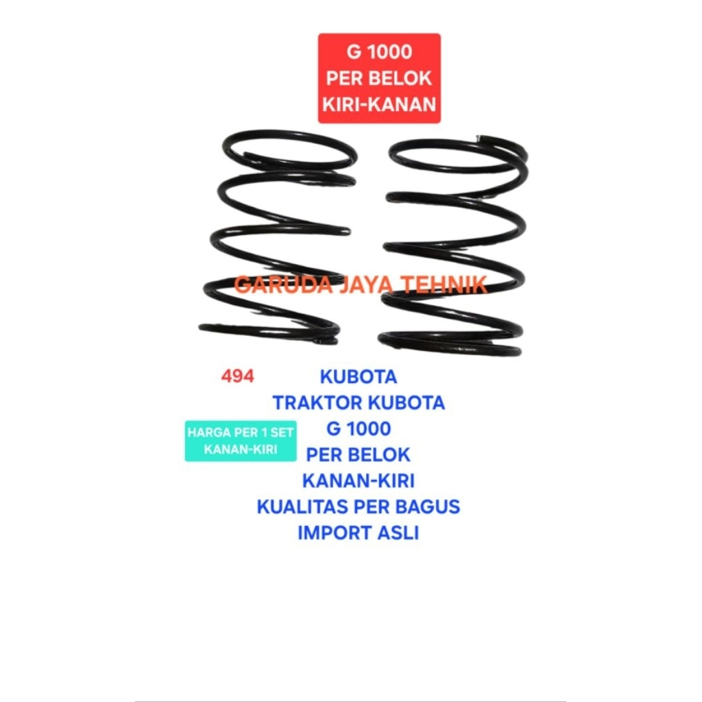 Mesin traktor tangan G1000 Per gigi belok pir gigi belok kubota G1000 clutch spring traktor kubota G