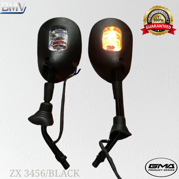 Spion Motor LED Senja Sein Drat Honda Warna Black Spion Lampu LED