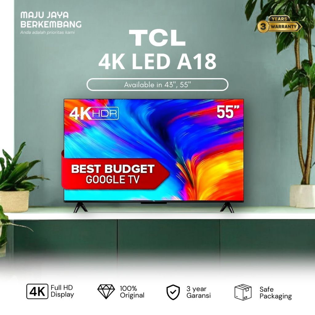 TCL 43A18 / 55A18 4K GOOGLE TV 43, 55 inch a18