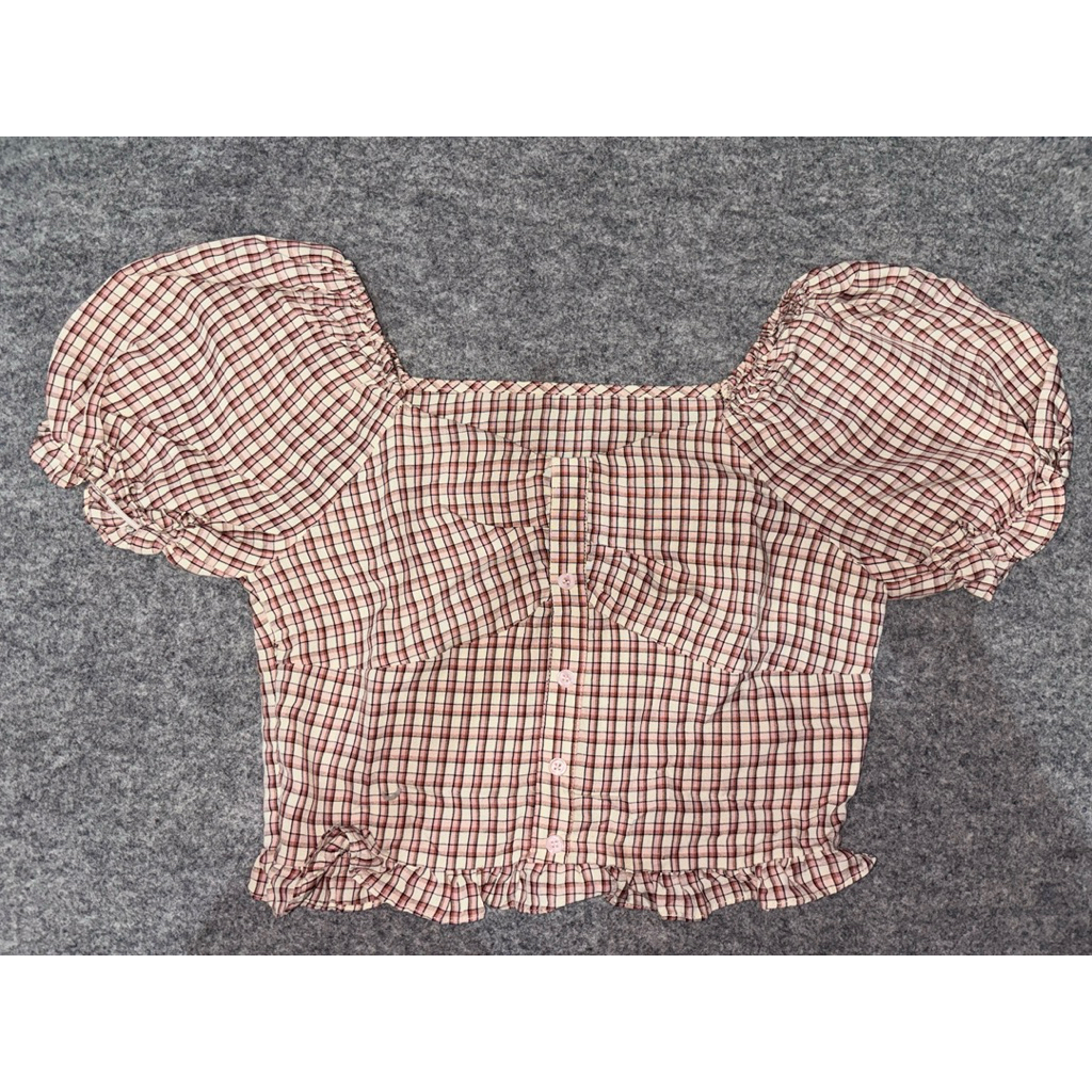 Baju Blouse Wanita| Baju crop|Baju Lengan Balon