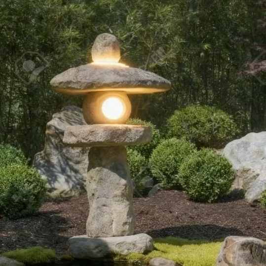 lampion taman batu alam