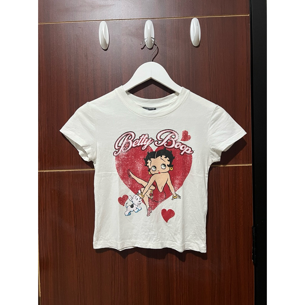 bershka betty boop baby tee