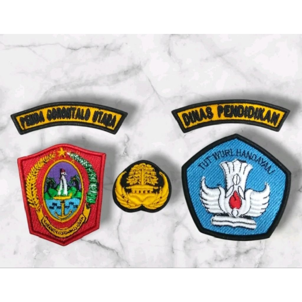 bordir timbul 3d dinas pendidikan daerah