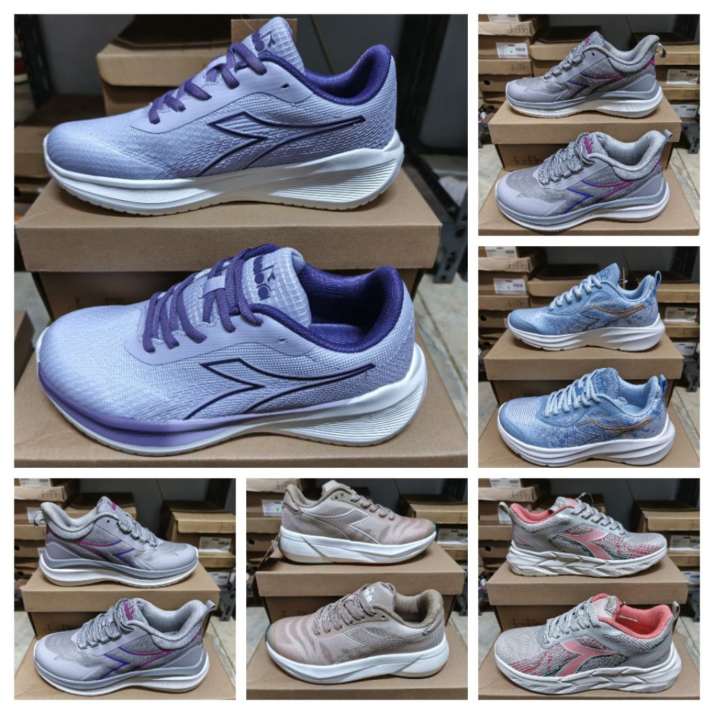 Sepatu Olahraga Running Wanita Diadora Running Original Resmi Sport Station (Pilih Variasi)