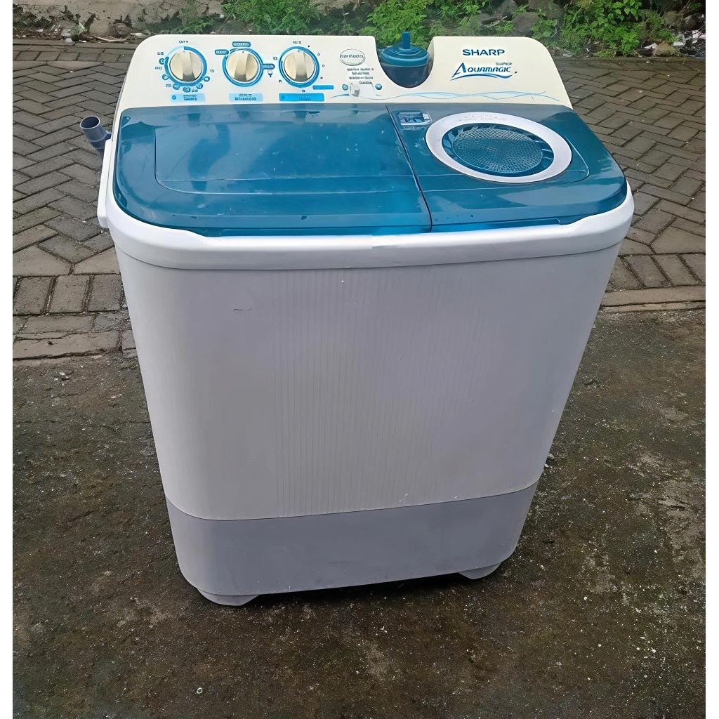 MESIN CUCI SHARP 2 TABUNG SECOND
