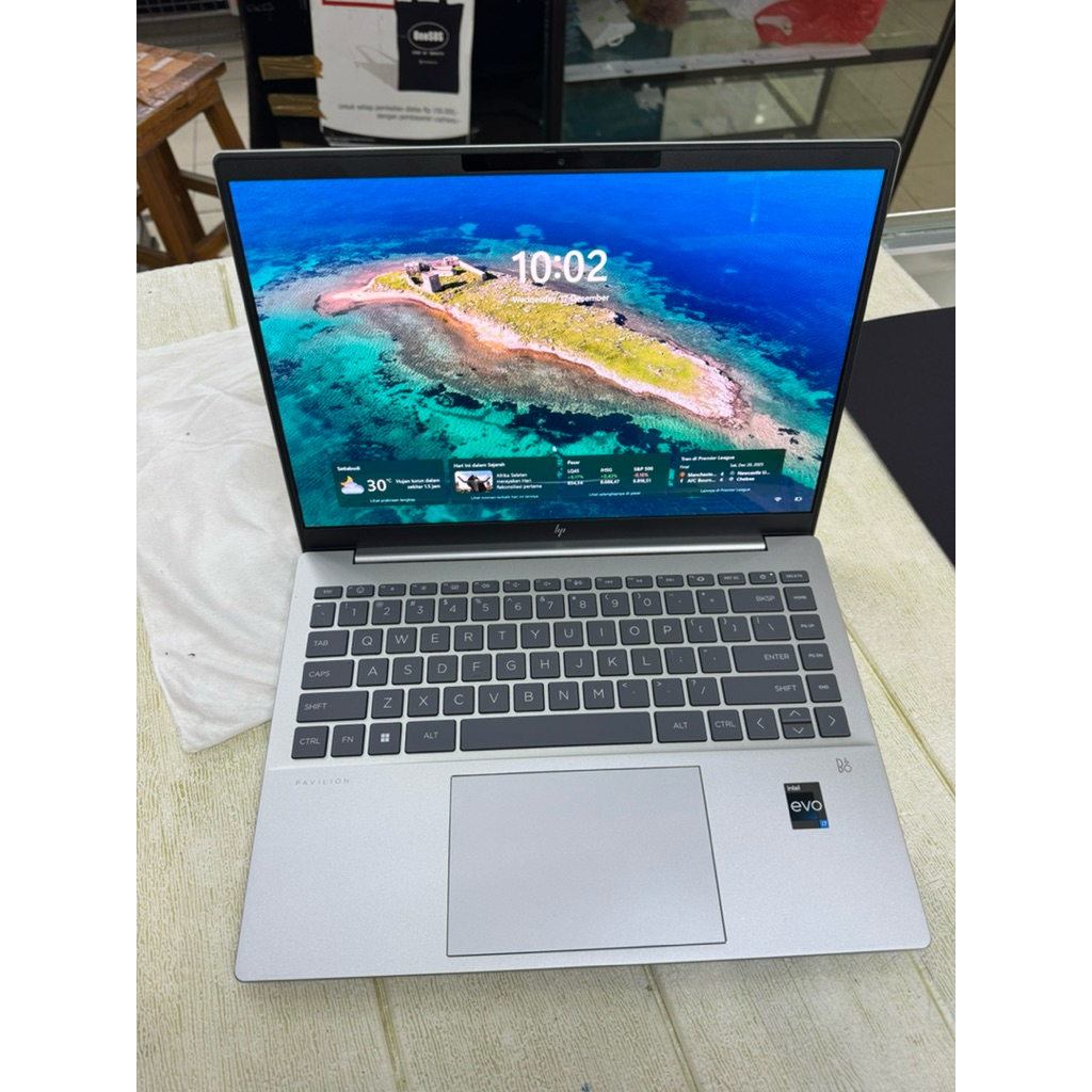 Laptop HP pavilion Plus 14-inch ram 16gb/1tb intel core i7 gen 13 13th gen bekas murah original