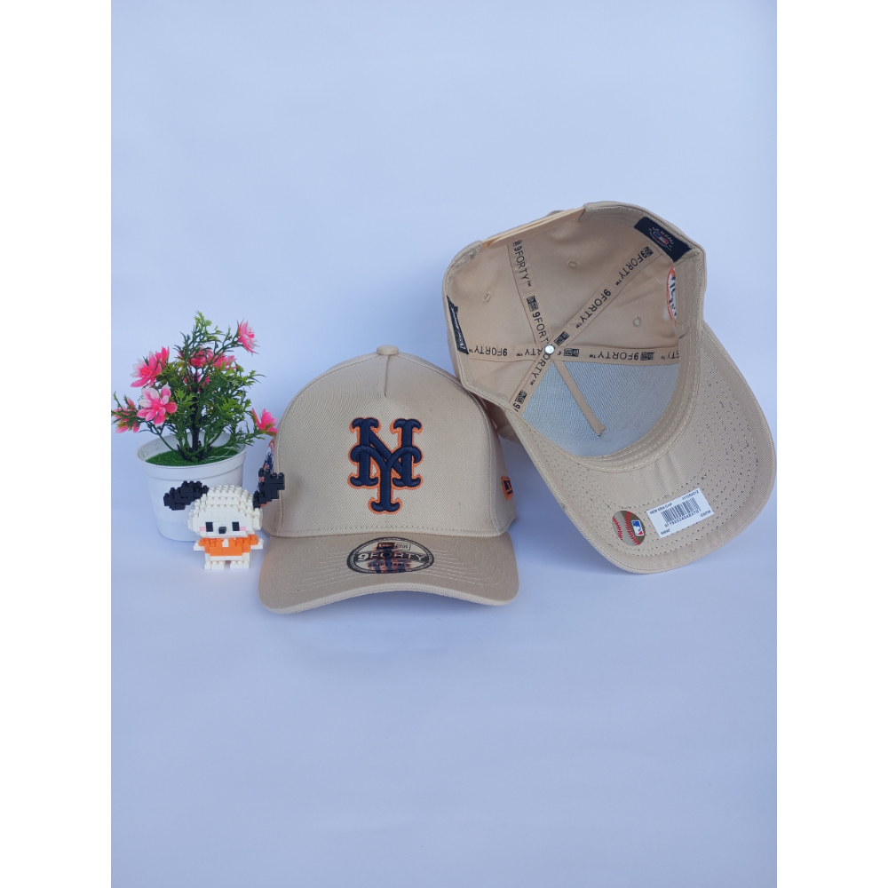 MLB Topi bisbol Trucker Cap NY Katun Warna Cream Premium COD