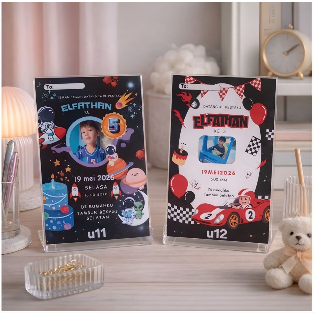 Undangan Ultah Custom