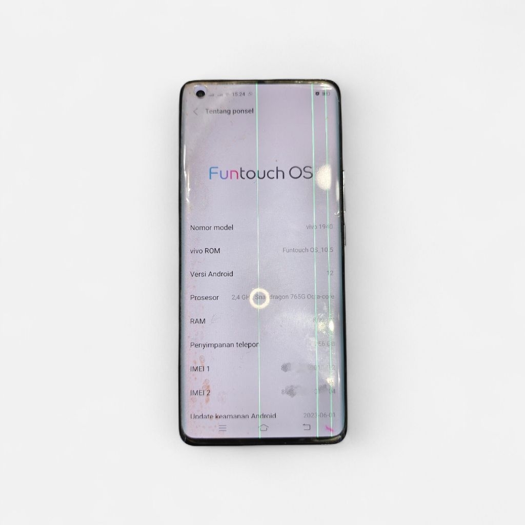 LCD + frame vivo X50 pro minus garis