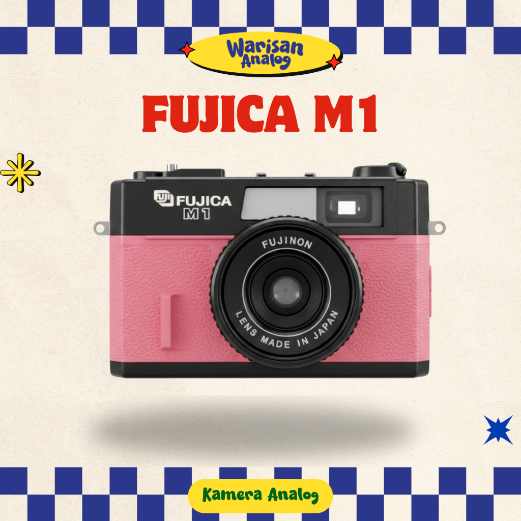 KAMERA ANALOG FUJICA-M1 PINK | REUSABLE CAMERA FILM 35MM