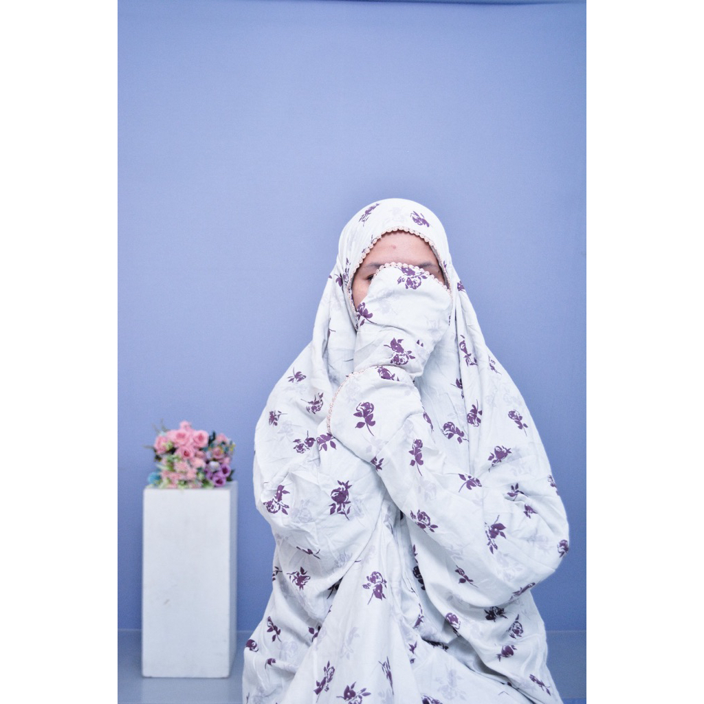 mukenah terusan rayon