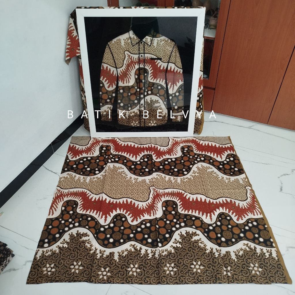 12 Kain Batik Cap Kombinasi Genes Warna / Batik Tulis / Batik Solo / Batik Sragen solo batik belvya 