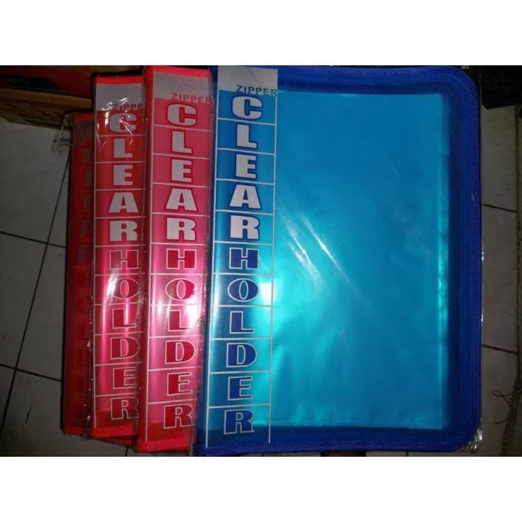 CLEAR HOLDER ZIPPER 40 LEMBAR TOPLA / DISPLAY BOOK / ZIPPER TOPLA / ZIPPER MAP RESLETING / MAP RESLE