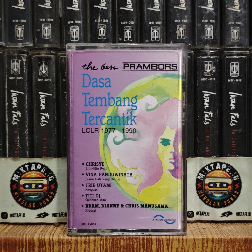 Kaset - Dasa Tembang Tercantik LCLR 1977-1990 - The Best Prambors -  Kompilasi Indonesia - Kaset Pit