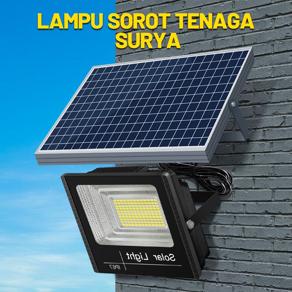 4000W Lampu Dinding & Taman Tenaga Surya Lampu Teras, Jalan, Panel - Nyala Otomatis Saat Gelap, Tanp