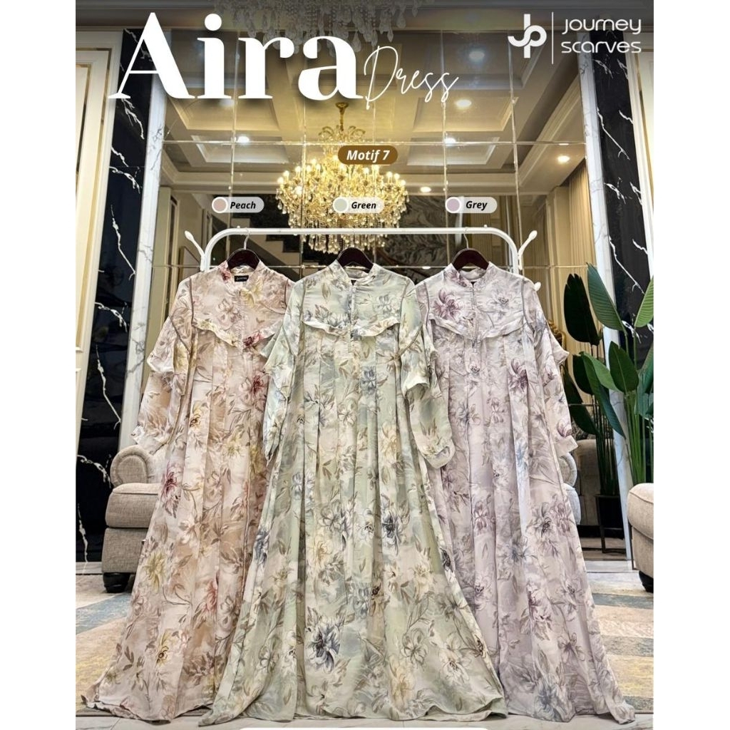 [READY PART 2] AIRA DRESS by JOURNEY SCARVES JOURNEY SCARVES / Gamis Muslimah / Gamis Lebaran Motif 