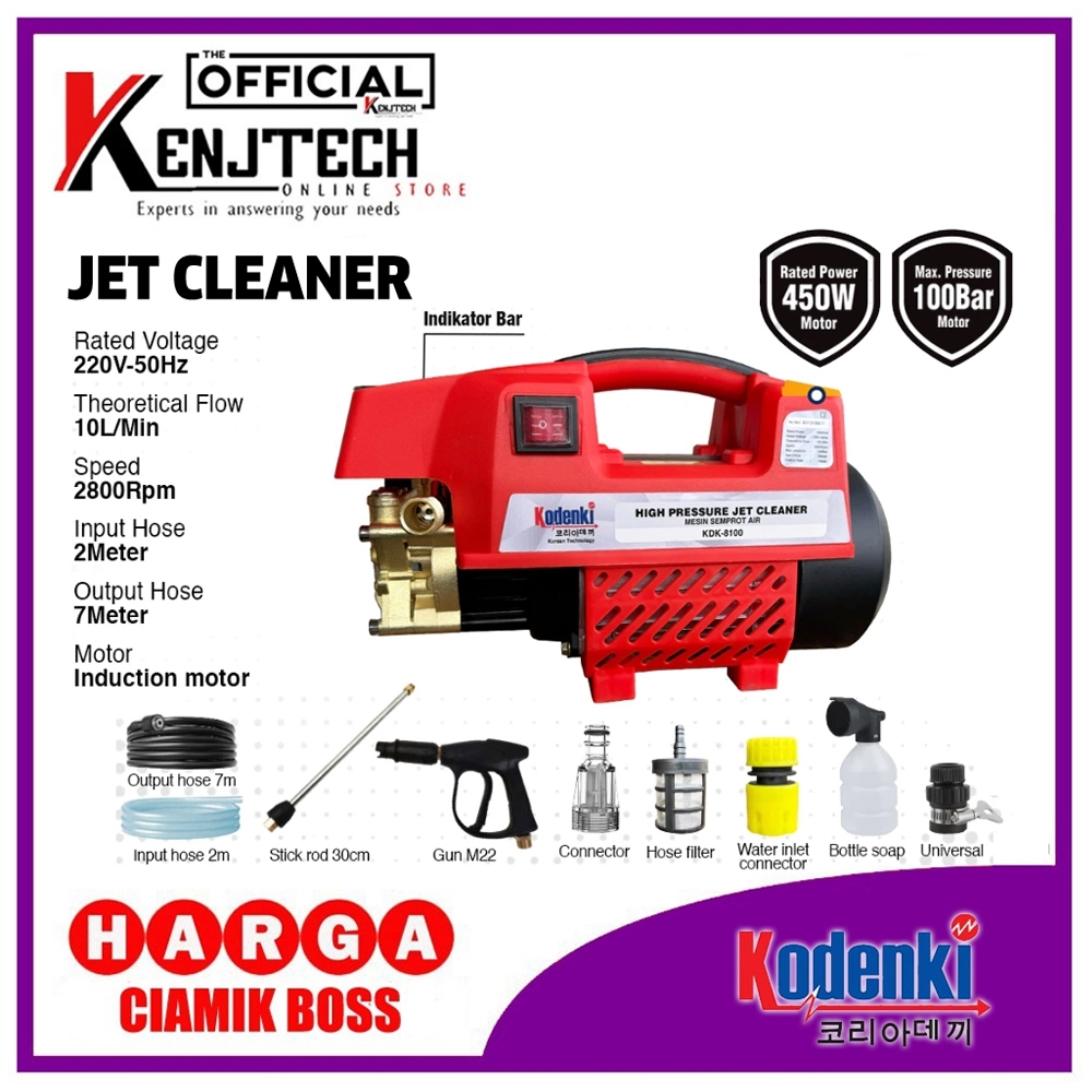 Jet Cleaner Kodenki 8100 Kodenki 8120 Kodenki 8070 Original Steam Cuci Ac Cuci Motor & Mobil Co