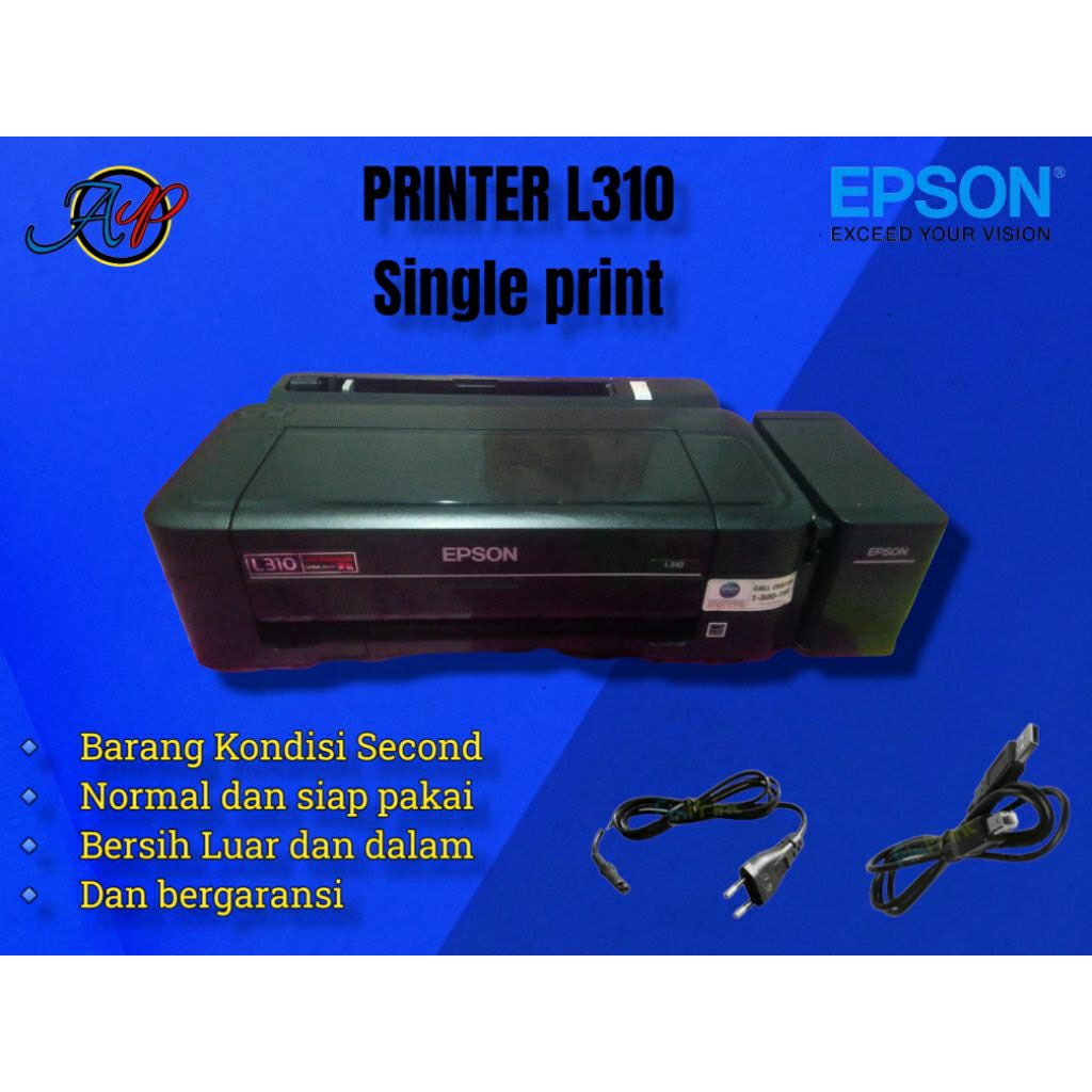 Printer Epson L310 print only SECOND