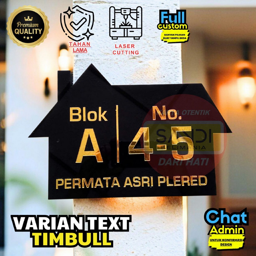 PAPAN NOMOR RUMAH AKRILIK | NOMER RUMAH AKRILIK | NO RUMAH AKRILIK | ALAMAT RUMAH HURUF TIMBUL TIPE 