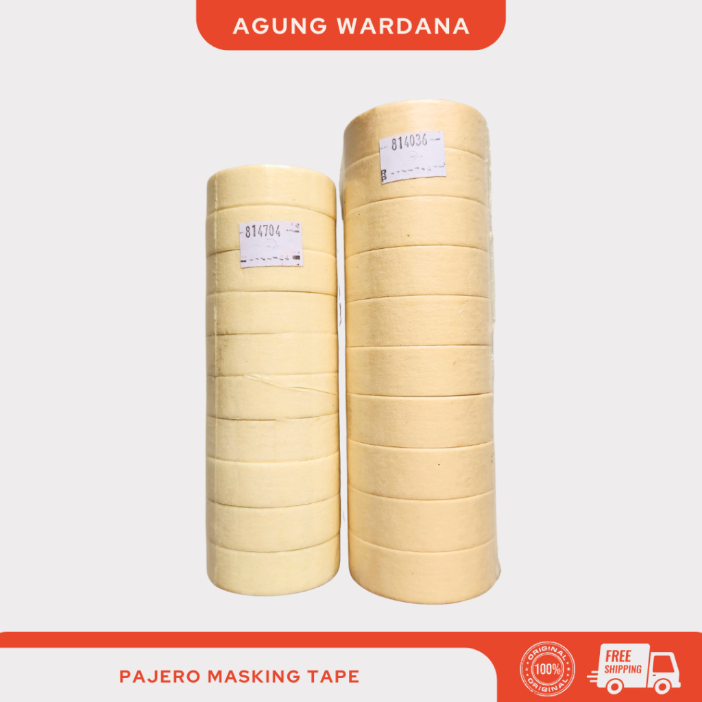 ISOLASI KERTAS MASKING TAPE PAJERO TEBAL DAN TIPIS