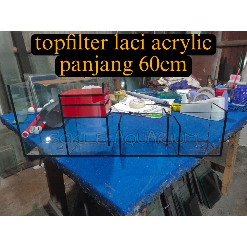 top filter china style 60cm | top filter wetdry | laci acrylic 2 susun