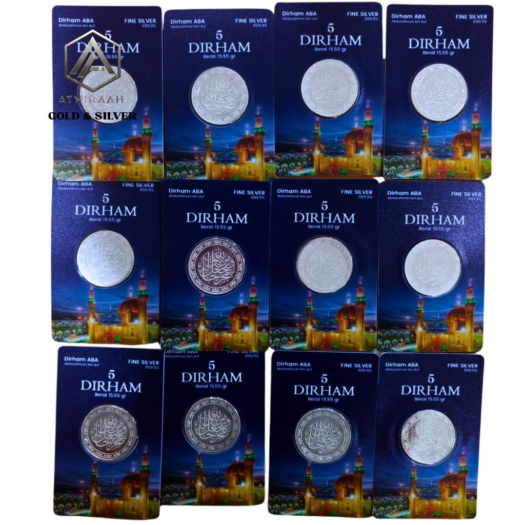 Koin Dirham ABA Perak 5 Dirham (15.55 gram) Fine Silver