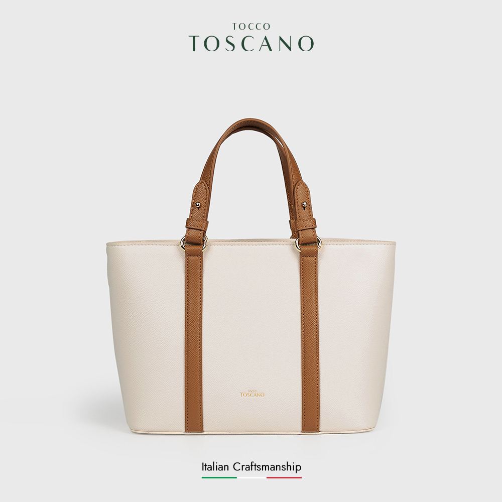 Tocco Toscano Hanna Top Handle - Tas Jinjing Wanita (Cream)