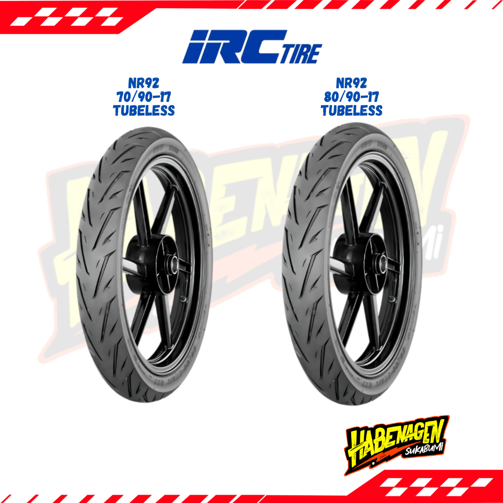 Ban Luar Tubeless Sonic Supra X 125 Blade Jupiter Z1 Satria Irc Tire Nr92 70/90 80/90 Ring 17