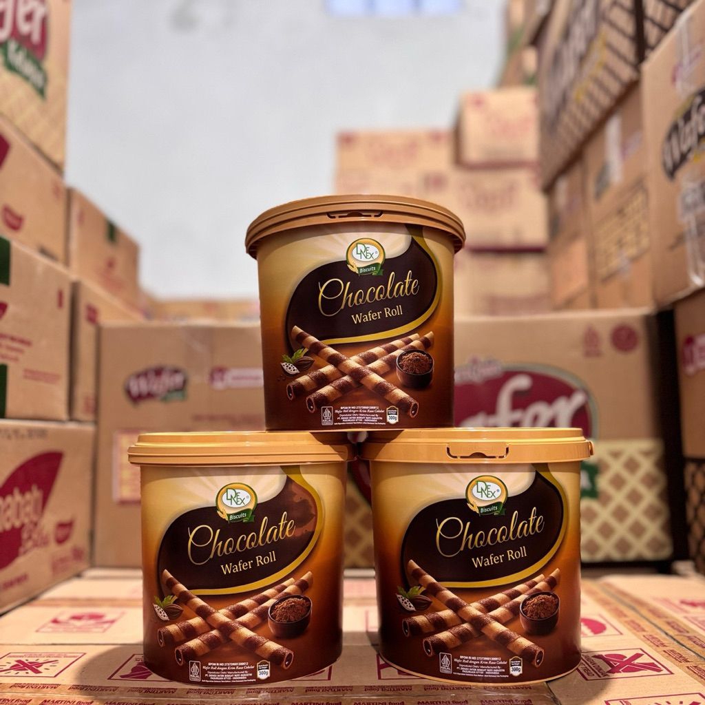 Denex wafer roll chocolate/jajanan lebaran