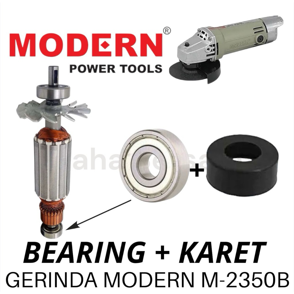 BEARING BAWAH + KARET BEARING GERINDA MODERN M2350B KLAHER BAWAH DAN KARET BAWAH GERINDA 2350 M2350 