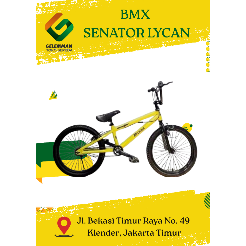Sepeda BMX 20 inch senator lycan