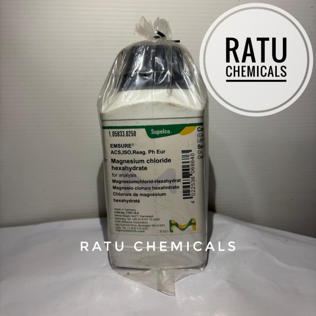 MAGNESIUM CHLORIDE HEXAHYDRATE 250GRAM FOR ANALYSIS MERCK 105833