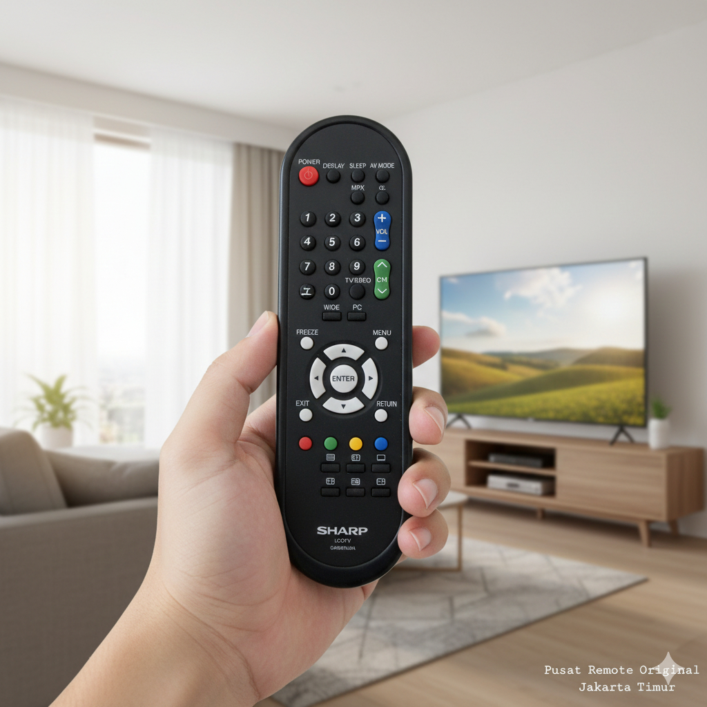 REMOTE REMOT TV SHARP LED LCD AQUOS GA609WJSA ORIGINAL ASLI