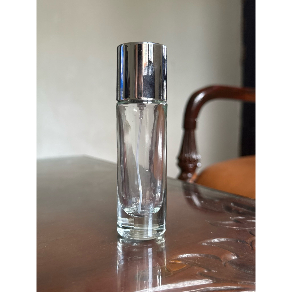 Botol Parfum Kaca 30ml tutup silver