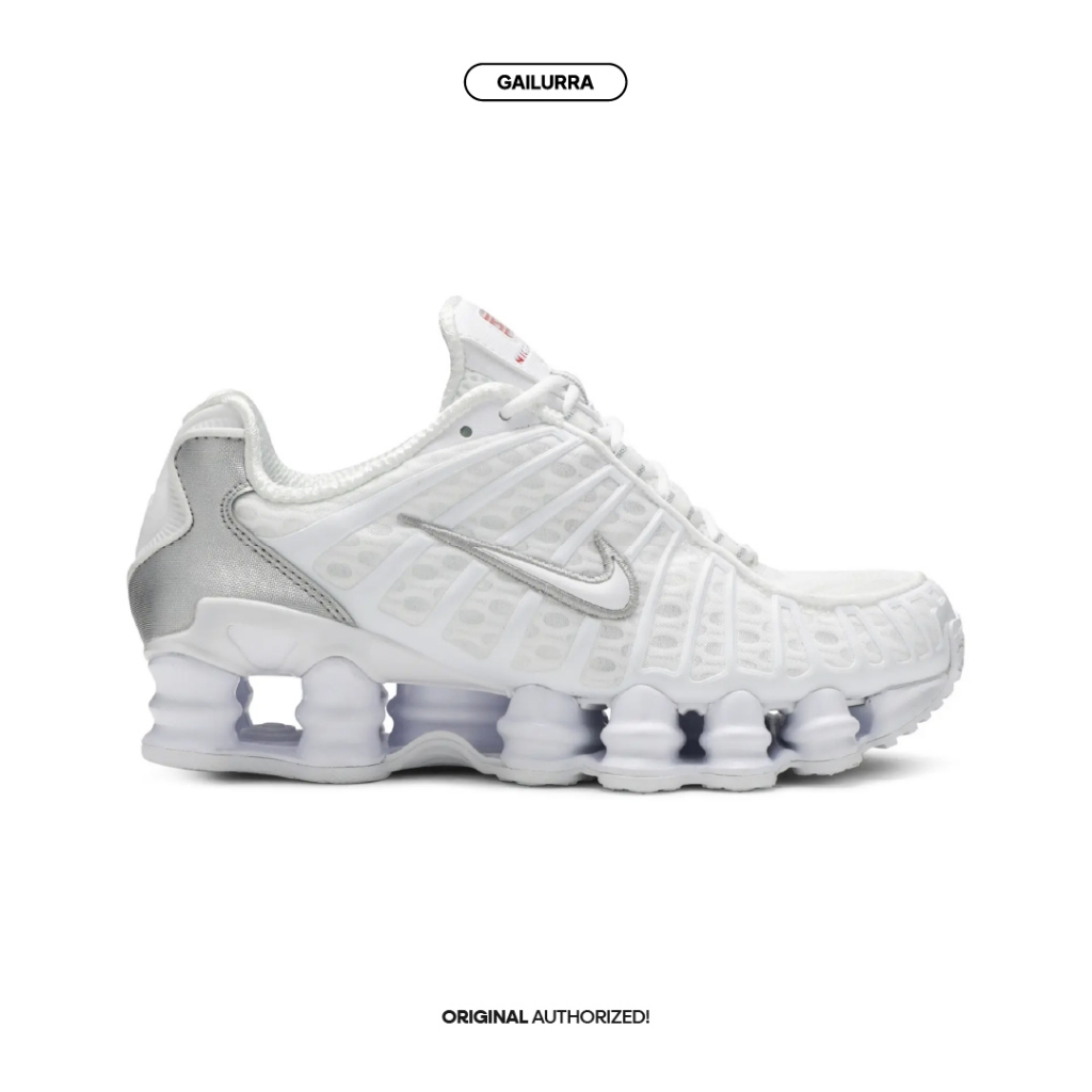 Nike Shox TL White Metallic Silver Original