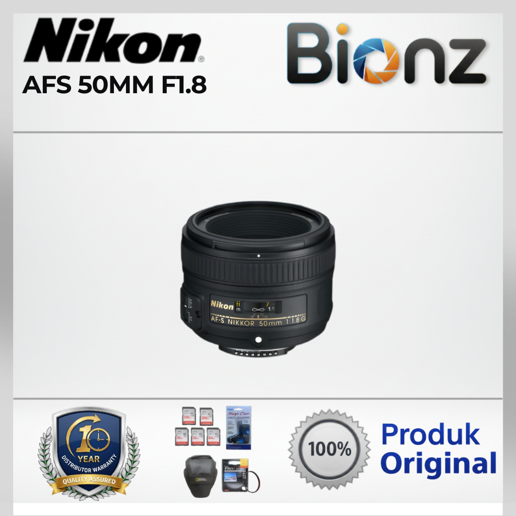 LENSA NIKON AFS 50MM F1.8 / NIKON AFS 50MM F1.8