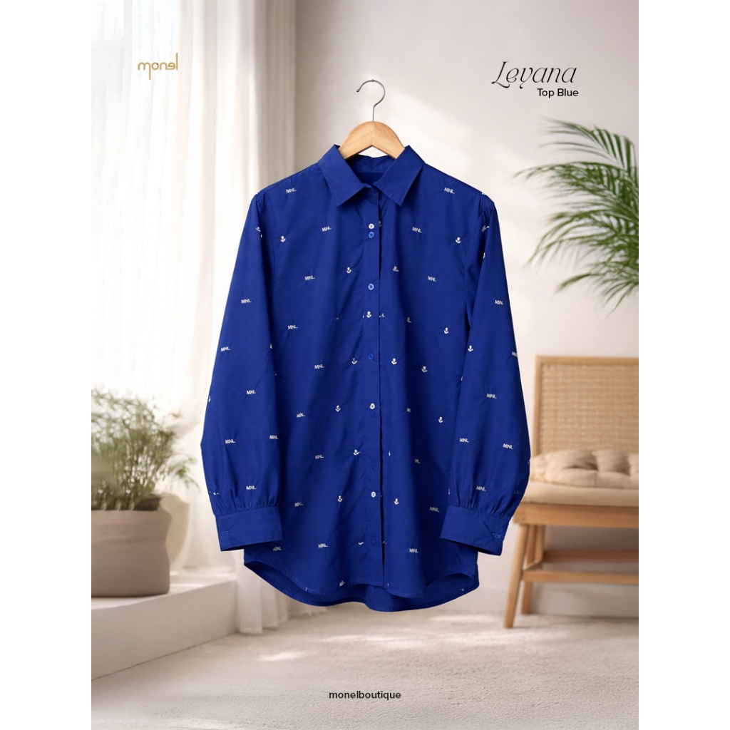 Monel - Atasan / Top / Kemeja Wanita / LEYANA TOP