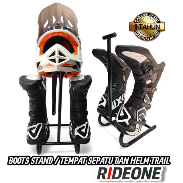 Boots stand jemuran sepatu dan helm motor trail cross boots wash trail KLX CRF WR DTRACKER dll