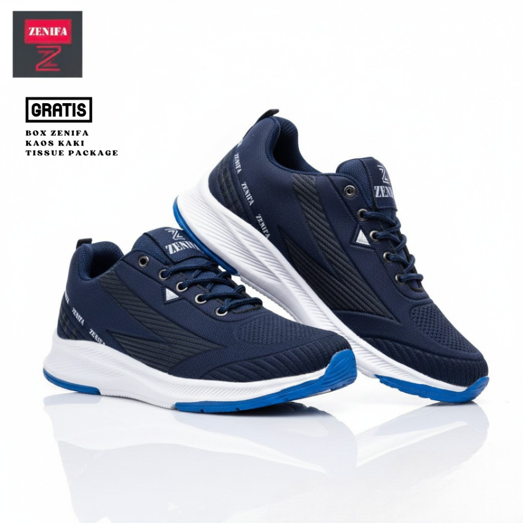 Zenifa - Sepatu Sneakers Pria Sepatu Olahraga Pria Sepatu Cowok keren Model Terbaru