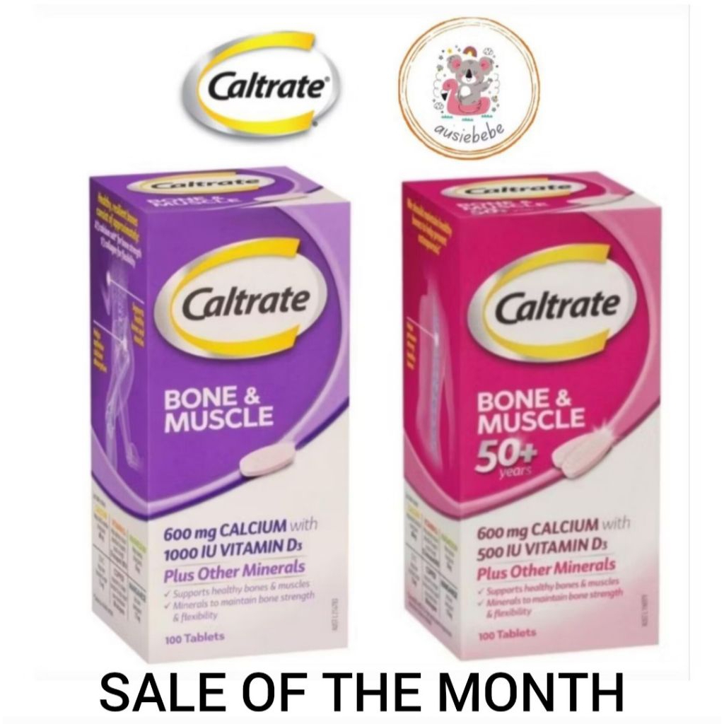 Caltrate Bone & Muscle / Bone & Muscle 50+ 100 Tablets