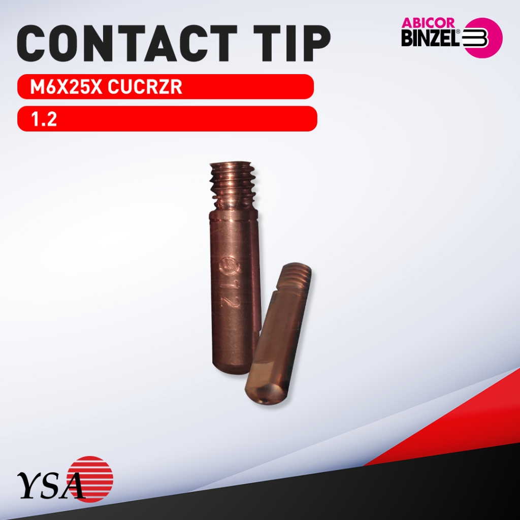 BINZEL CONTACT TIP KONTAK TIP M6X25X CUCRZR