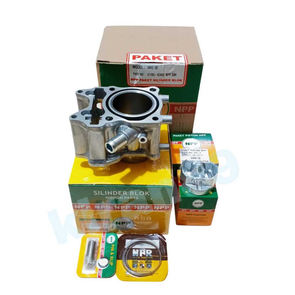 Blok Seher Vario 150 Boring SIlinder Blok Set Plus Piston Kit Vario 150 PCX 150 ORI NPP