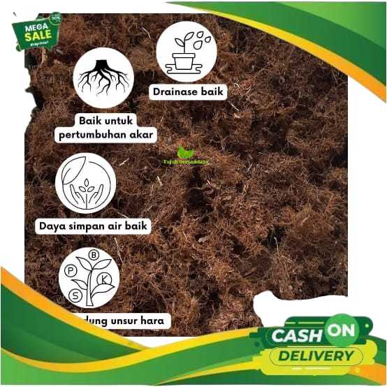 akar kadaka - moss hitam - media tanam anggrek kemasan plastik 1kg