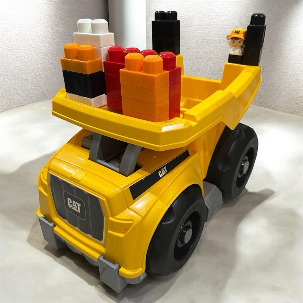 Mega Block CAT Large Dump Truck / Mainan Mobil Truk Anak Preloved Second