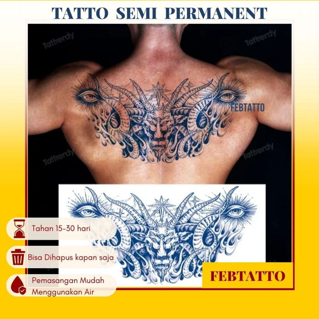 FRUIT INK Temporary Tattoo Full Chest Semi Permanent Motif Aesthetic Tattoo Temporary Tattoo Sticker