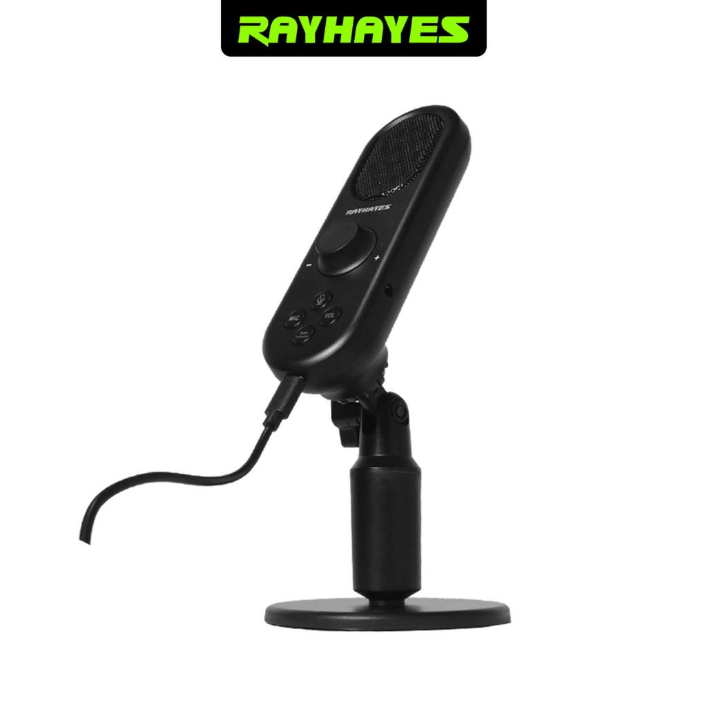 RAYHAYES Mikrofon Kondensor Microphone USB Cardioid untuk PC Laptop Rekaman Podcasting Livestream Mi