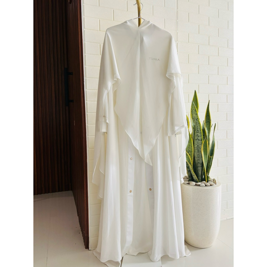 Gamis yunia syari size K set bergo New